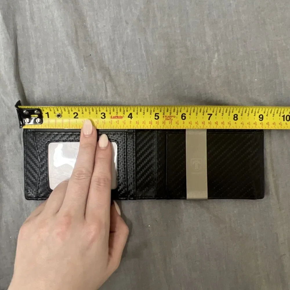 TRAVANDO Mens Slim Wallet with Money Clip AUSTIN RFID Blocking Bifold Charity